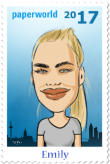 Digitaler Karikaturist Di Vino zeichnet für Paperworld Frankfurt